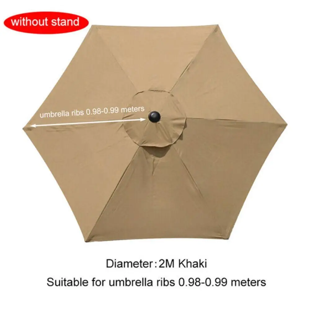 Camping Round Outdoor Garden Replacement Cover Parasol Canopy Sunshade Umbrella Sun Umbrella