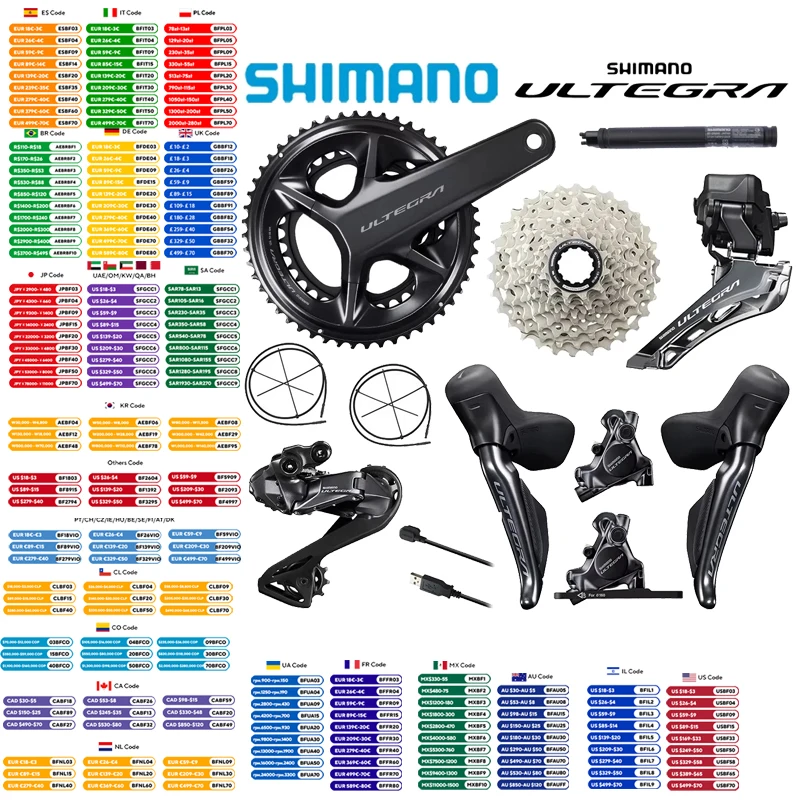 yZ[zShimano-Lotegra di2 r8170 groupset,r8100NNZbgt2x12s,50-34t, 170mm,r8150 fd rd,IWi[hoCN