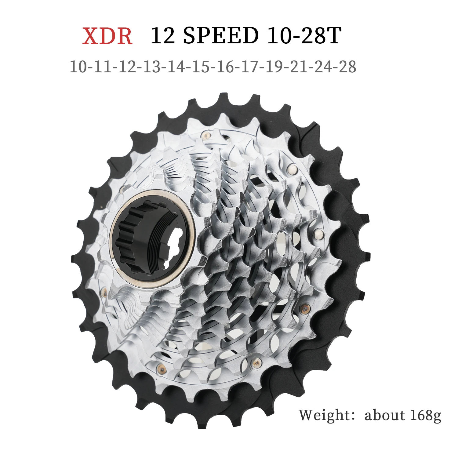 

RGO Ultralight XDR Bicycle Freewheel 10T-28T/10T-33T/10T-36T CNC Hollowout 12 Speed Bicycle Cassette for Road Bike and Gravel