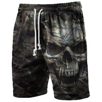 Men's Swim Trunks 3 Camouflage Skull Print Beach Shorts Quick Dry Outdoor Leisure Sports Shorts Swimwear Fashion Men's Shorts