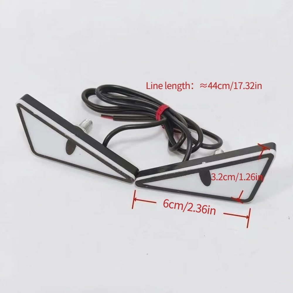 2 pçs led olho do diabo luz da placa de licença farol para carro moto universal modificado decoração única luz acessórios do carro