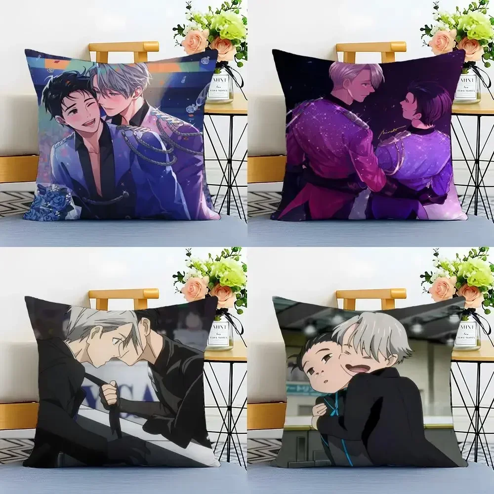 Yuri!!! on Ice Cushion Cover Washable Linen comfort Soft  for Sofa Bed Cozy Home Room Decor view 2