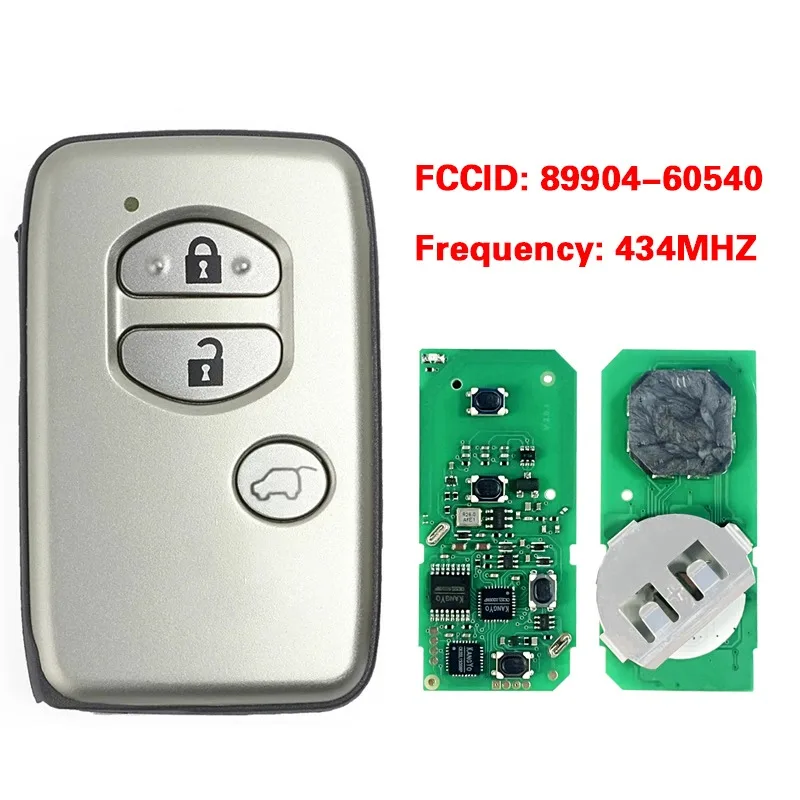 

CN007230 Aftermarket 3 кнопки смарт-брелок 4D чип 433 МГц B74EA 61A541-0030 бесконтактный брелок для Toyota Pardo 2010-2017