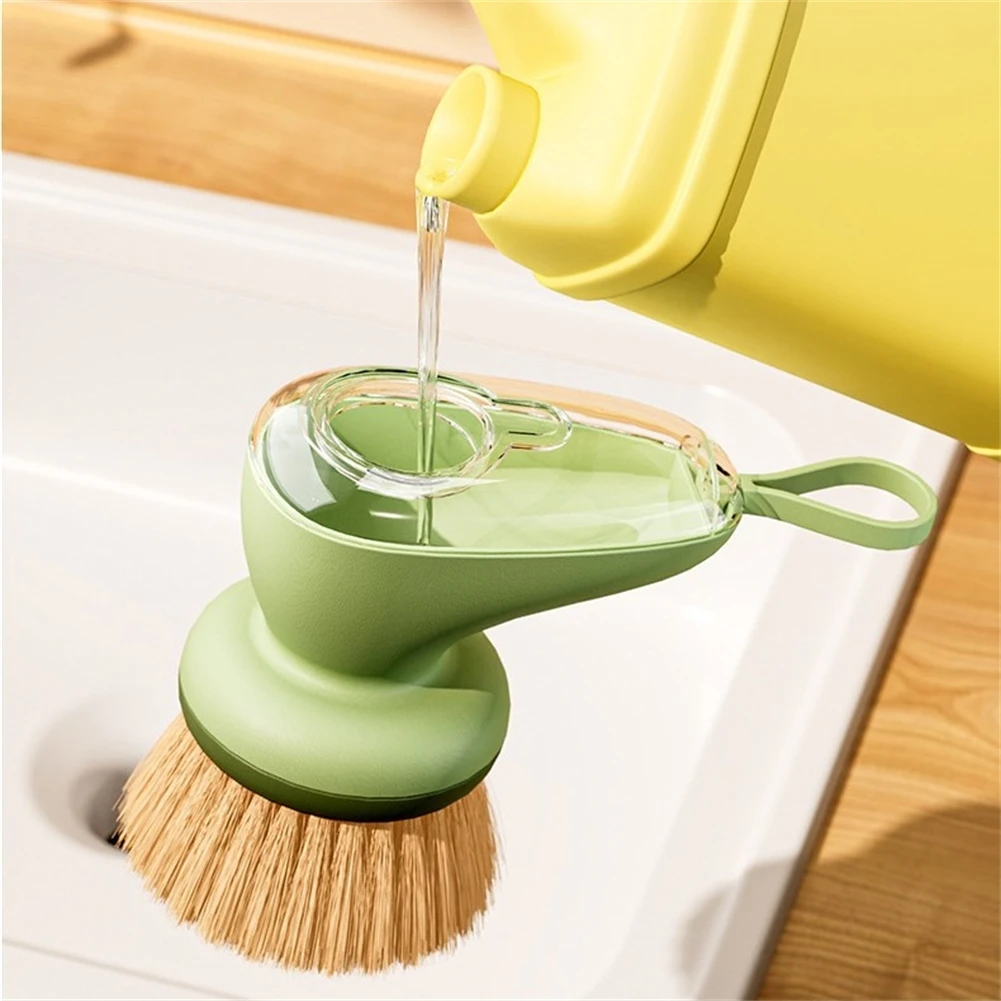 แปรงล้างจานพร้อมที่จ่ายสบู่สีเ - Dish Brush Bamboo บทวิจารณ์และราคา