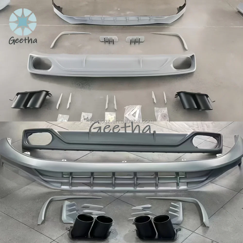 

For Audi Q8/SQ8 Upgraded ABT Style Body Kit Front Lip Rear Diffuser Spoiler Front Diffuser Bumper PP Plastic Material