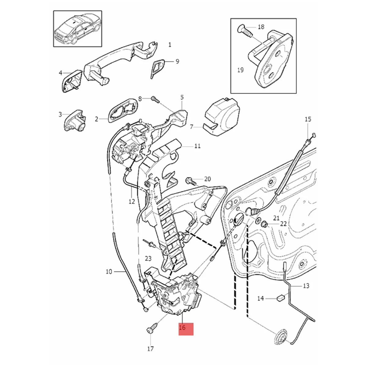 1Pair Car Front Door Lock Latch Assy 31253657 31253658 for Volvo XC60 I 156 XC70 II 136 2008-2017 V50 S40 S80 C30