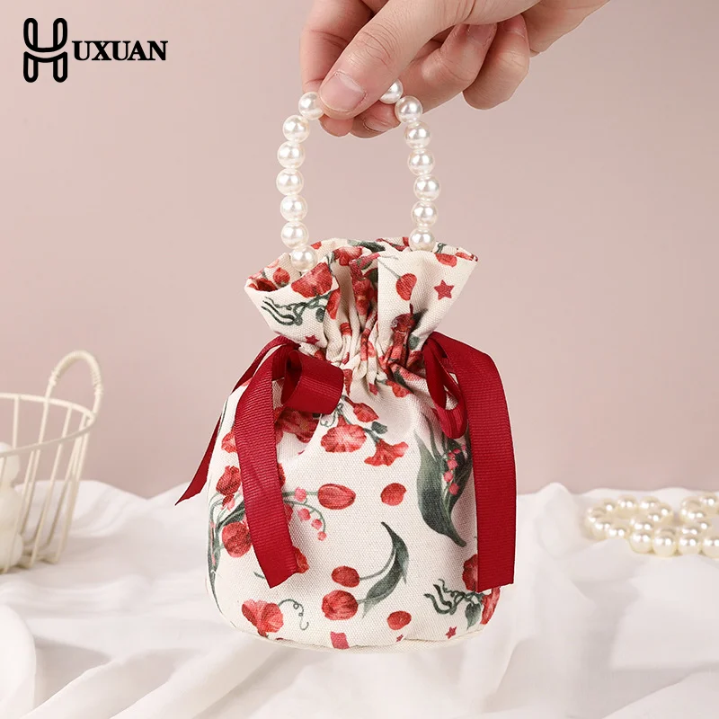 1pcs Fresh Flower Bags, Wedding Gift Bags, Sweet Bags, Multi-Functional Drawstring Pouches, Durable And Beautiful