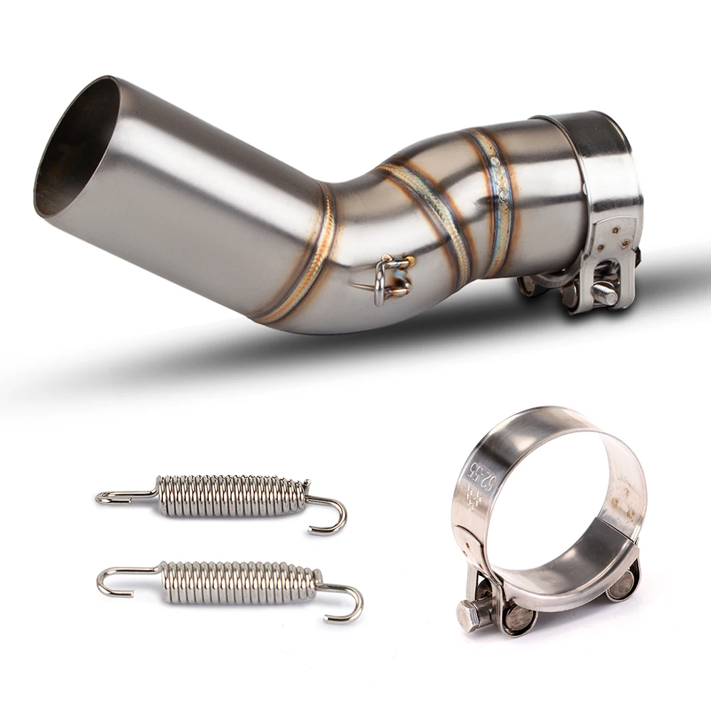 

Модифицированная выхлопная труба мотоцикла из нержавеющей стали 51 мм, комплект труб среднего звена для Escape Racing Line для Kawasaki ZX10R ZX-10R 2021-2025