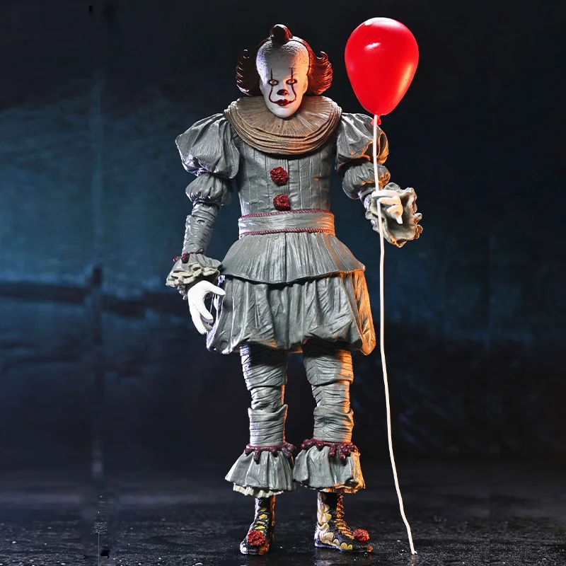 

NECA Joker Stephen King Clown Pennywise Action Figure Toys Face Swappable Collectible Model Halloween Decorations Birthday Gift