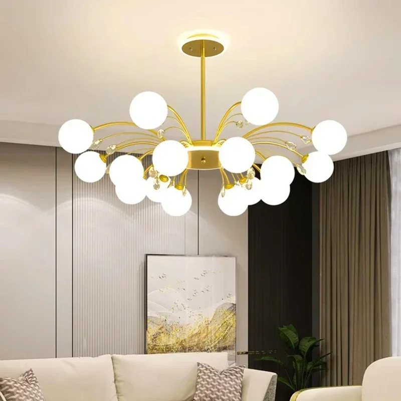 Candelabros nórdicos para comedor, lámpara colgante de techo LED, iluminación interior para sala de estar