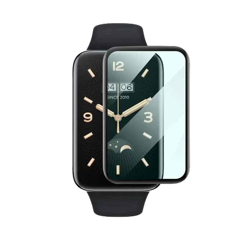 3 قطعة فيلم شاشة واقية ل شاومي الفرقة 7 برو المضادة للخدش دائم ثلاثية الأبعاد فيلم مركب منحني الساعات الذكية حماية Accessori