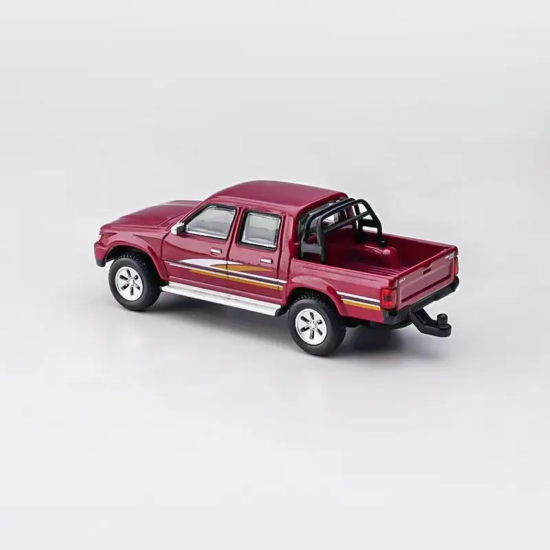 1/64 Toyotas Hilux Alloy Pickup Car Model Diecast Metal Off-road Vehicle Car Model High Simulation Miniature Scale Kids Toy Gift