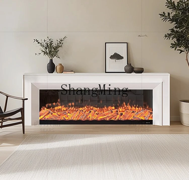ZYY シンプルな暖炉シミュレーション炎電子ヒーターテレビキャビネット背景装飾キャビネット