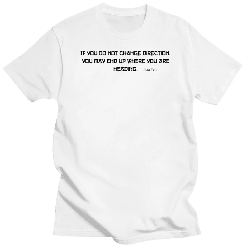 Lao Tzu Quote T Shirt Chinese Traveller Anicient Philosopher Men's Tee S - 3XL