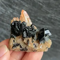 Natural Raw Stone Black Rose Tourmaline Mineral Specimen Quartz Crystal Cluster Healing Collection Home Decor Gift Madagascar