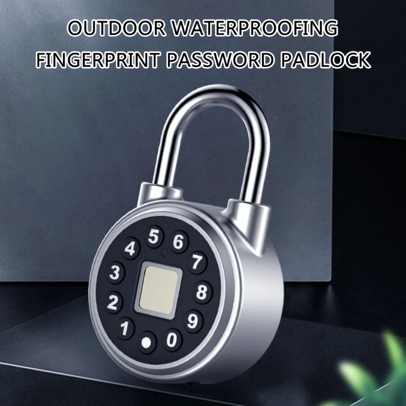 Intelligent Biometric Padlock Easy Identification & Self Learning Lock Long Battery Using for General Security Need