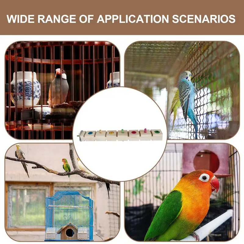 مضغ كوكاتيل جثم الخشب الملون الطيور التدريب جثم الخشب متعددة الأغراض الطيور العلف حامل القطب كوكاتيل حامل تدريب