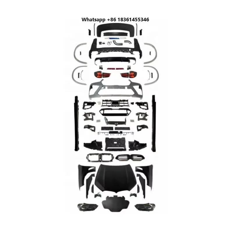 For Selected SUV Model 2014-2018 LCI Facelift Style Body Kit Bumper Set Exterior Upgrade Fit