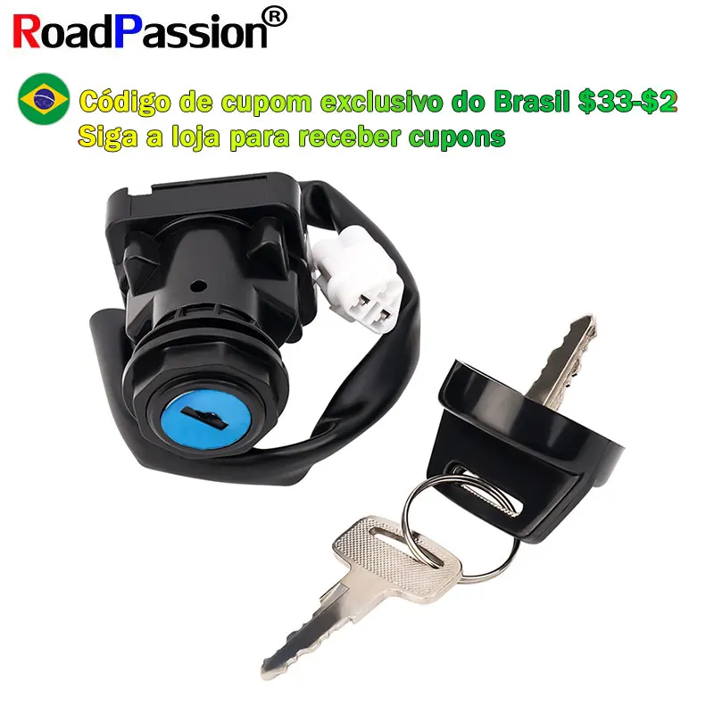 Interruptor de chave de ignição para motocicleta, fechadura elétrica para ártico cat 400 dvx, suzuki quadsport z400 ltz400 z 400 ltz 400
