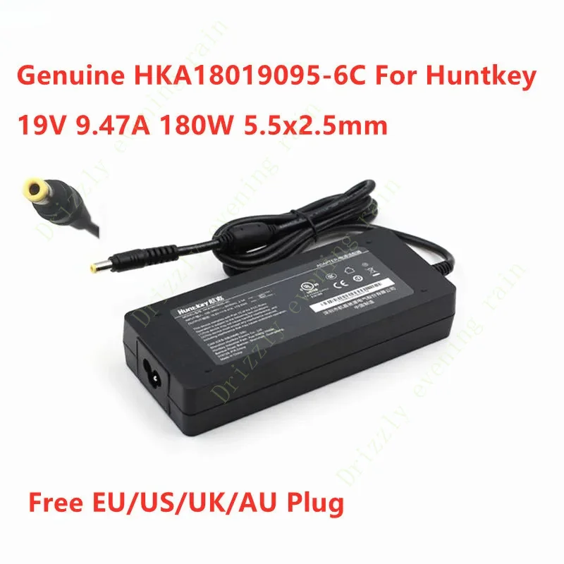 Genuine for Huntkey HKA18019095-6C 19V 9.47A 179.93W 180W 5.5x2.5mm AC Adapter For Power Supply Charger