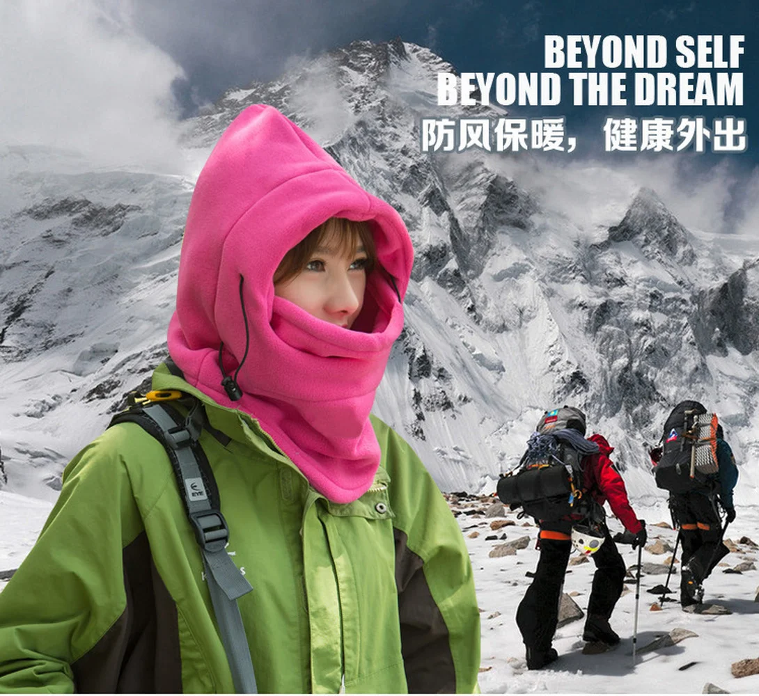 Máscara facial completa de inverno à prova de vento, balaclava de lã masculina e feminina, aquecedor de pescoço