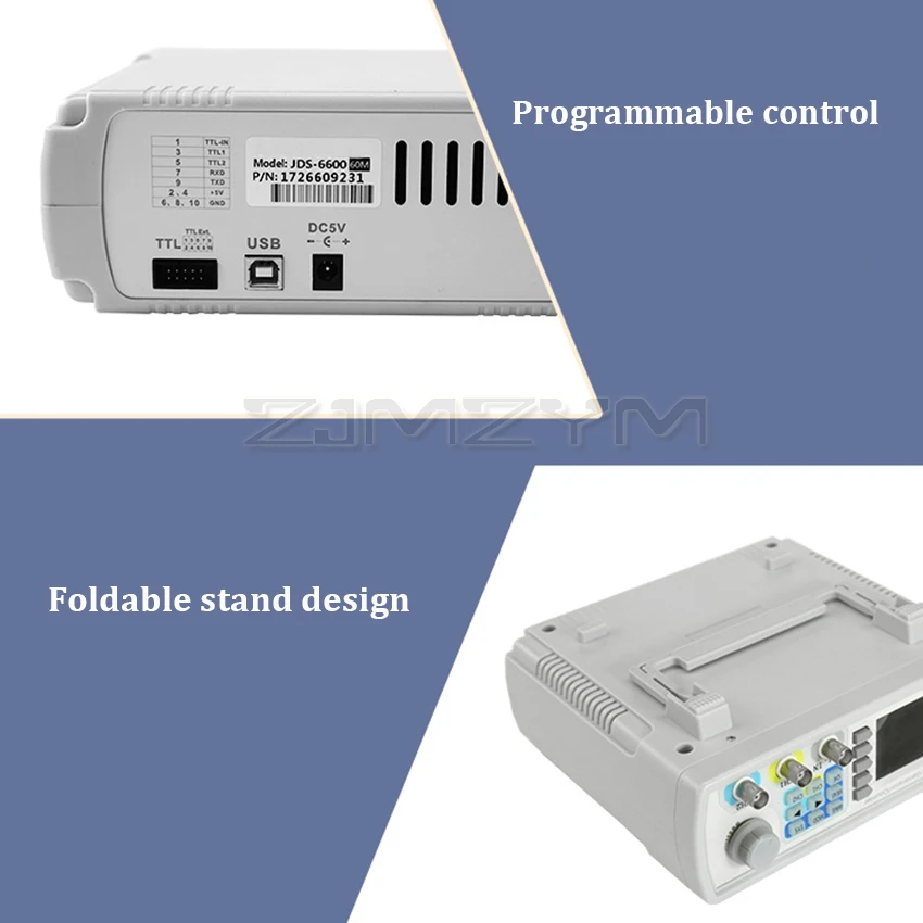 JDS6600 15MHz Dual/2-Channel DDS Signal Generator Signal Source Frequency Meter Function Arbitrary Waveform Generator Counter