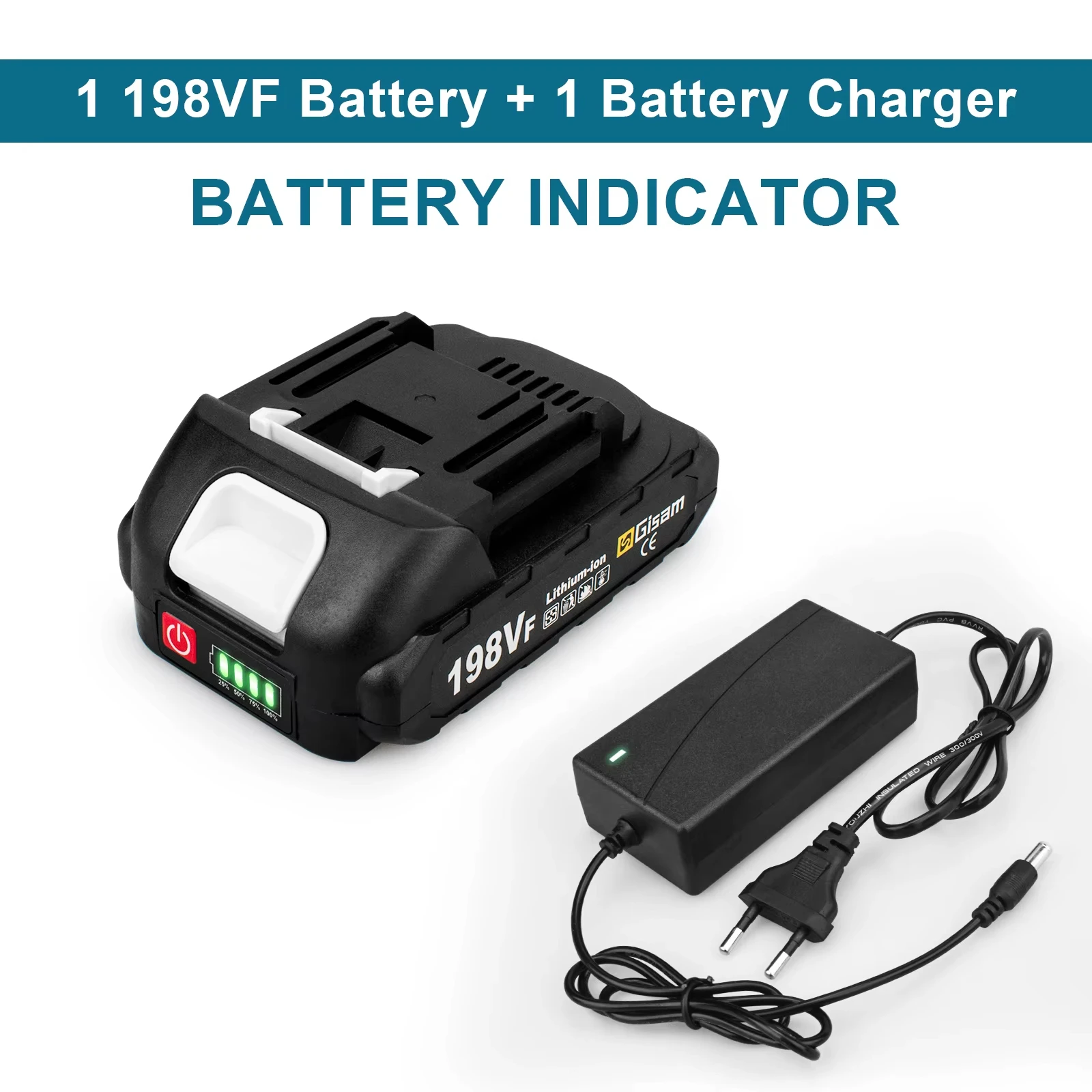 Gisam Oplaadbare Batterij 4.5Ah 4.0Ah 2.0Ah Lithium-Ion Batterij 198VF 398VF 928VF Li-ion Batterij voor Makita 18v batterij Pin