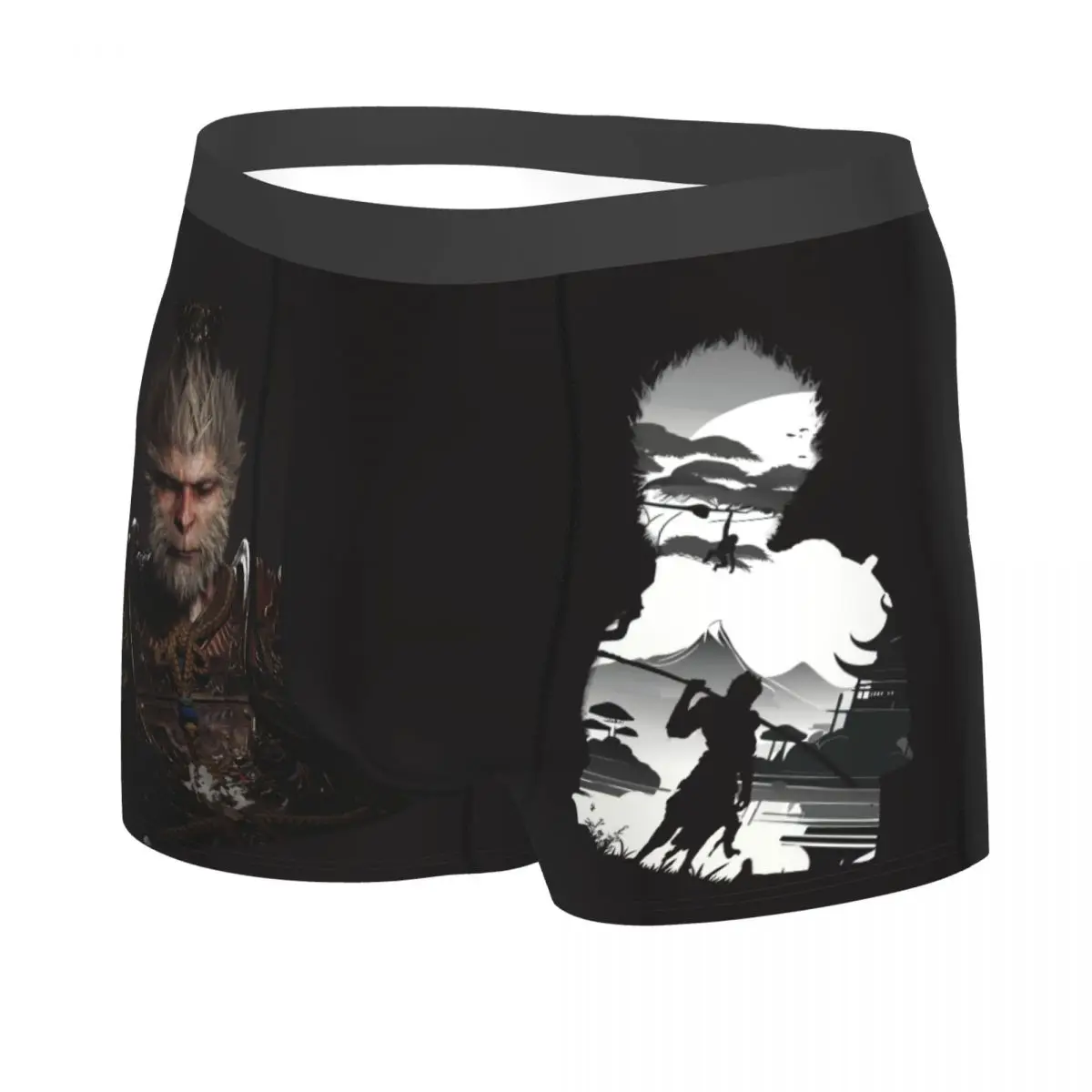 Custom Monkey King Wukong Myth And Folklore Underwear Stretch Video Game Lover Gaming Boxer Panties Soft Underpants For Male