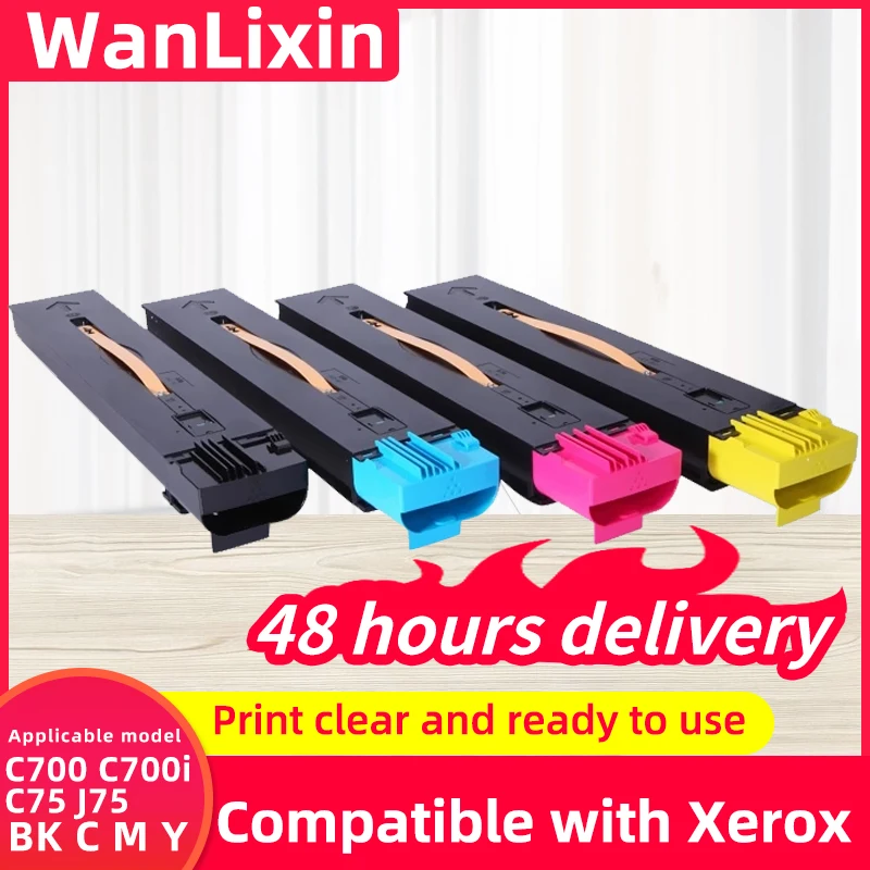 

BK C M Y 1 шт. DC700 тонер-картридж для Xerox C700 C700i C75 J75 тонер-картридж высокого качества, совместимый тонер для копировального аппарата