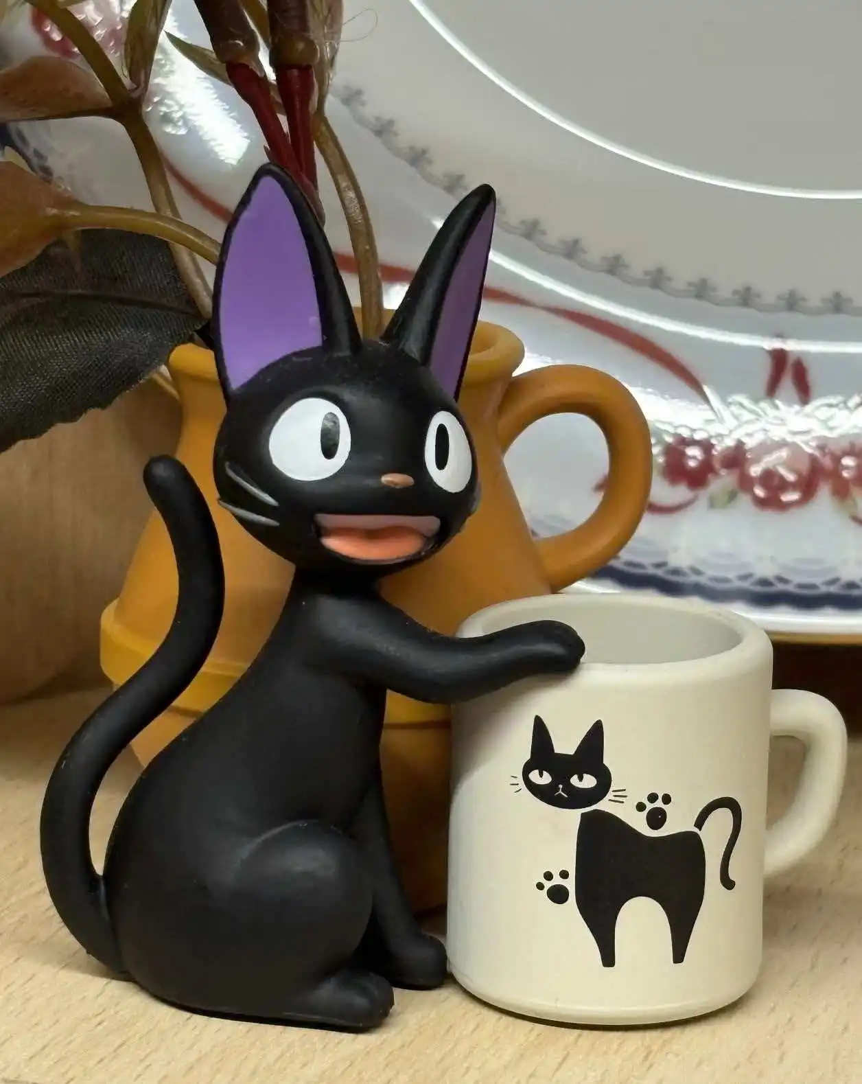 Novos Produtos em Estoque: Figuras de Gato Preto Anime, Porta-Canetas Pequenos e Fofos, Enfeites de Mesa para Armazenamento, Presentes Surpresa de Feriado para Fãs