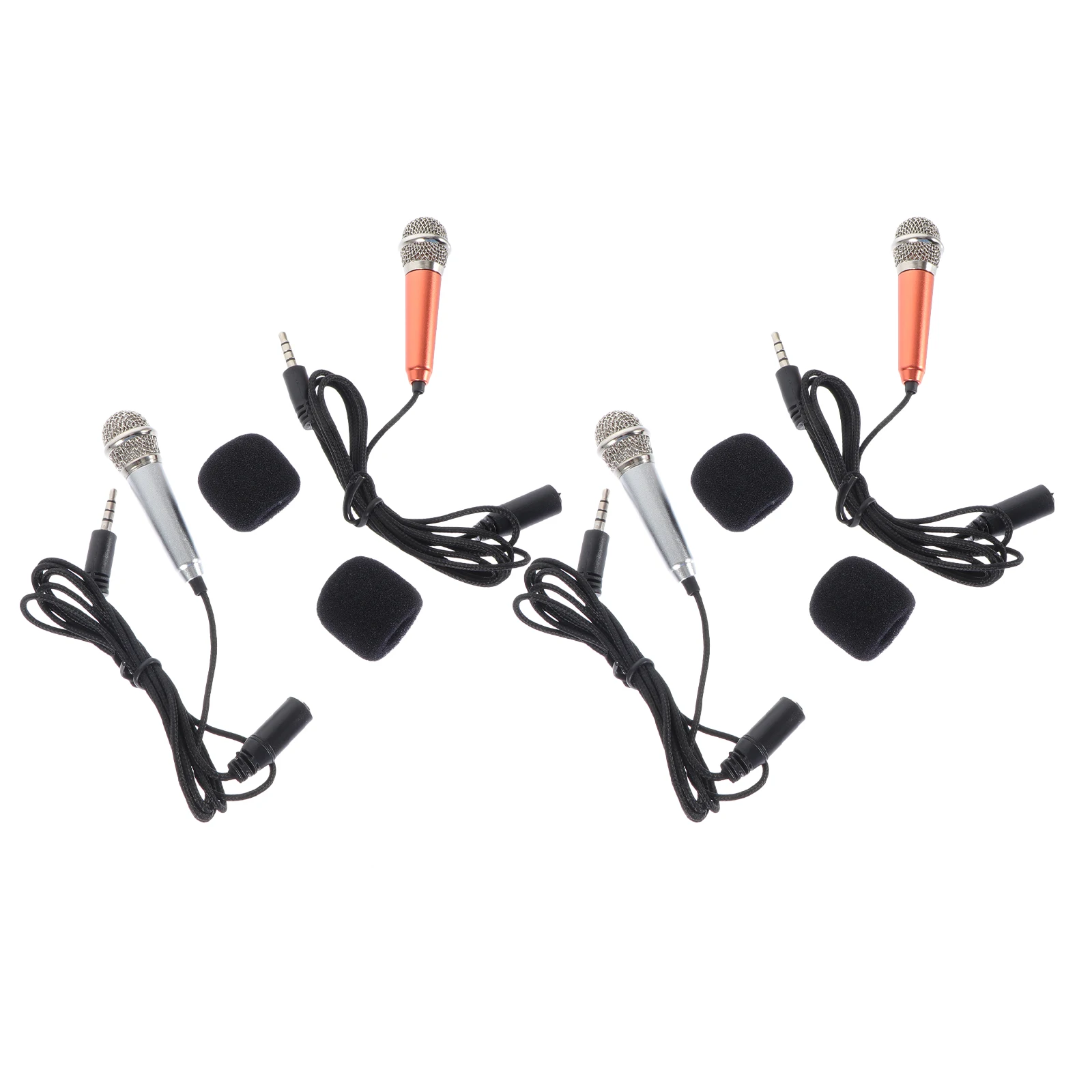 

Portable Microphone for Singing Voice Recording Mini Mic Aluminum Alloy High Definition Sound Compatible K Song Software Easy to
