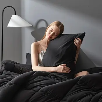 哥德式蜘蛛網圖案被套套裝,適用於特大號、大號、雙人床、標準雙人床、單人床。 10 最佳銷售 黑色被褥套裝 - №7