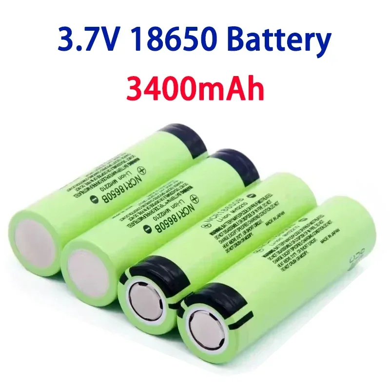 PURFIELD 18650 battery Rechargeable battery 3.7V 3400mAh NCR18650B Battery for electronic cigare for Power flashlight batteries