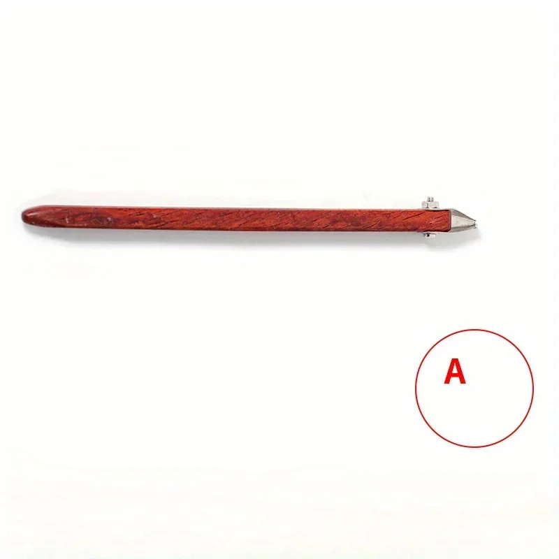 Pottery Tools Ring Carving Knife Wooden Handle Single Head Scraper DIY Ceramic Sculpture Scraping Texture Carving Tools