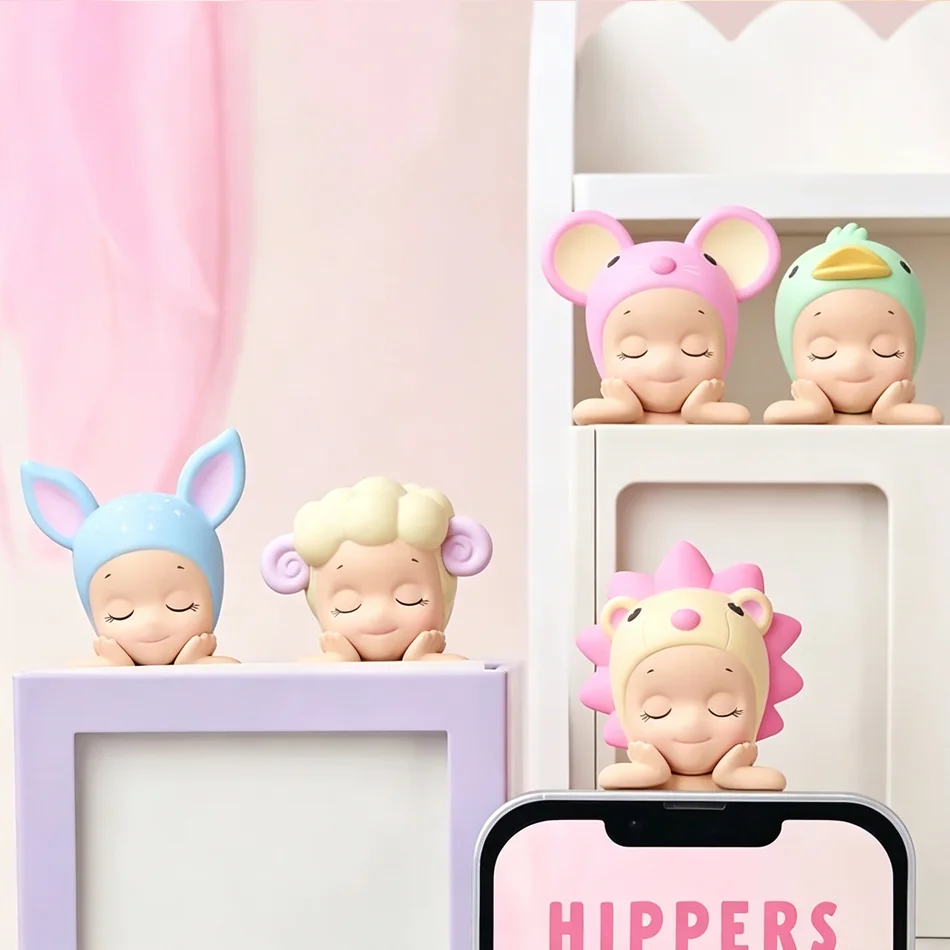 Lying Angel Sleep Series Blind Box im erhöhten Fußstil, trendige Spielzeugfigur, Handyhalter, Zimmer- und Auto-Ornament – Detail 6