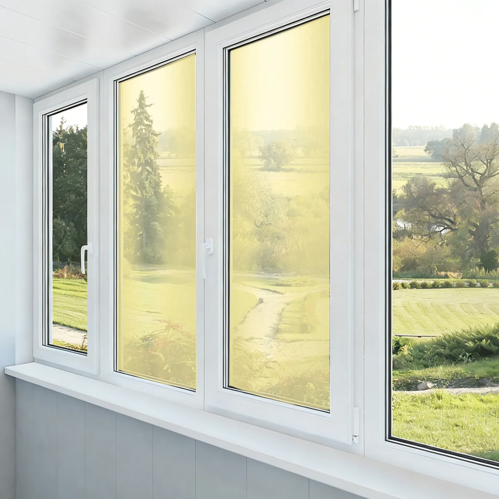 Window Privacy Film Self Adhesive Two Way Tint UV Protection Heat Insulation Decorative Glass Roll