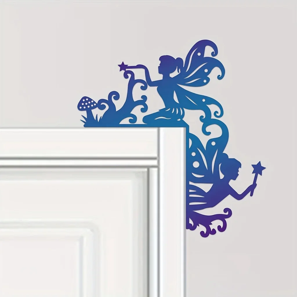 1pc Iron Crafts Colorful Gremlins Home Decorative Wall Stickers Door Corner Decoration Door Frame Corner Decoration Hanging Art