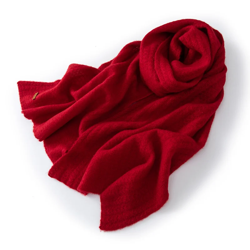 

Soft Cashmere scarf, Christmas Red Warm Long Scarf, Wool Autumn/Winter New style, Simple Women's Elegant Fashionable Accessories