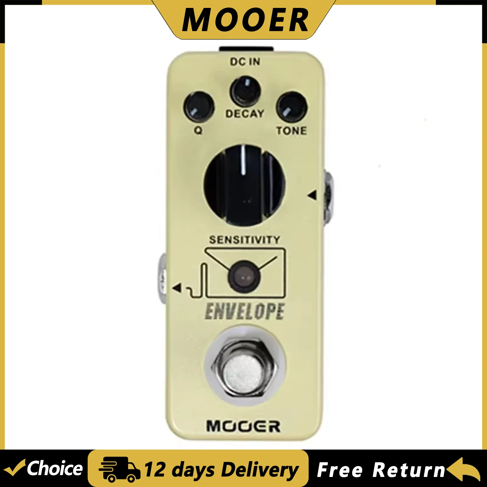 

MOOER Envelope Guitar Effect Pedal Dynamic Auto Wah/Envelope Filter Pedal True Bypass Metal Electric Guitar Parts & Accessories
