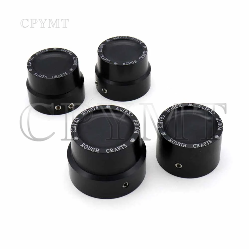 

Black Motorcycle Front Rear Axle Nut Covers Cap Fit For Harley Sportster XL1200 883 Touring Electra Glide Road King Softa