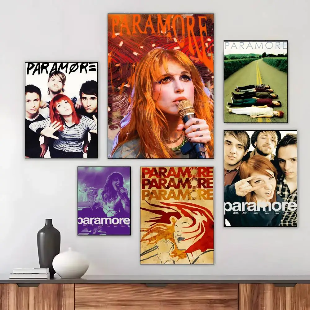 Paramore Band Pop Punk Poster Modern Aesthetic Wall Art Print Minimalist Bedroom Living Room Home Decor Gift