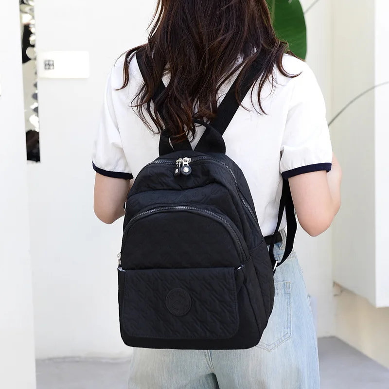 

Trendy 2025 Women's Mini Backpack - Lightweight Nylon Daypack for School & Travel
