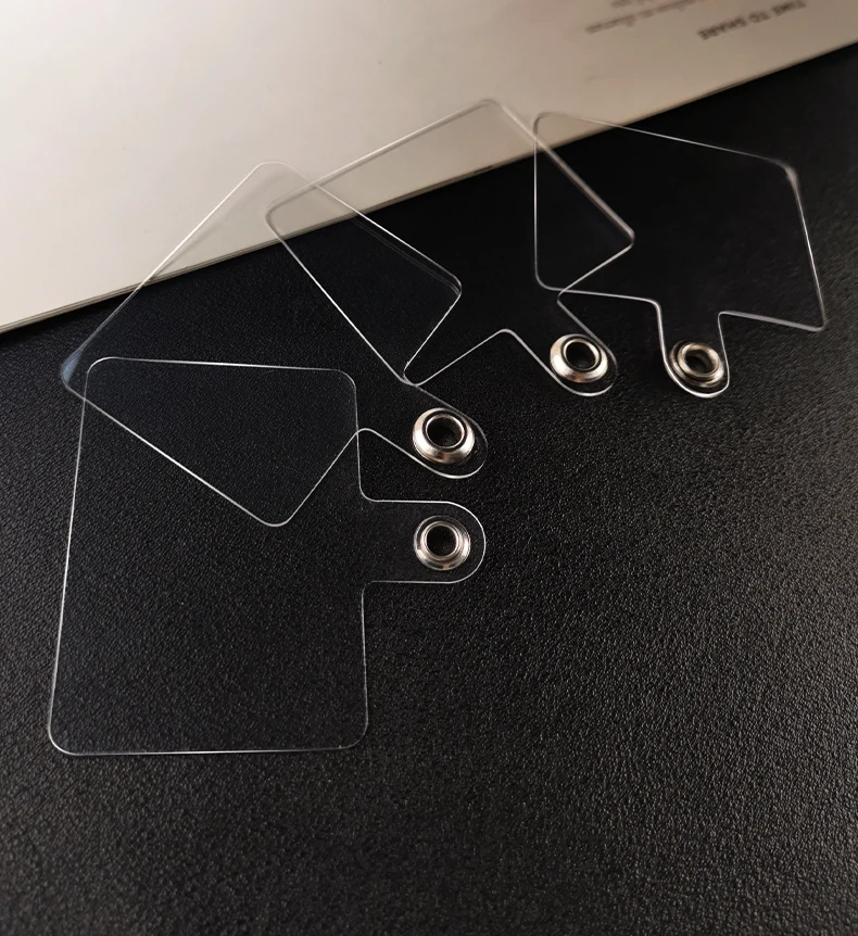 10-1PCS Transparent Flexible Phone Lanyard Cads Mobile Phone Universal Tether Tabs Clear Hanging Strap Patches Cord Clip - náhled 4