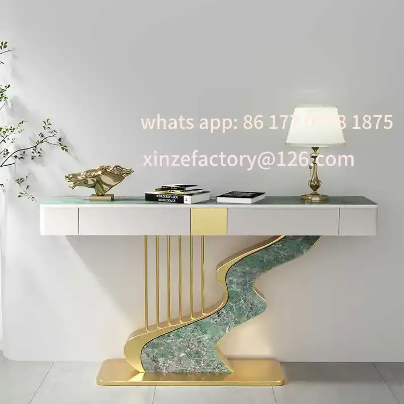 

Customizable Midcentry Metal Console Table Modern Nordic Entrance Hallway Console Table Luxury Lobby Wohnzimmer Tisch Living Roo
