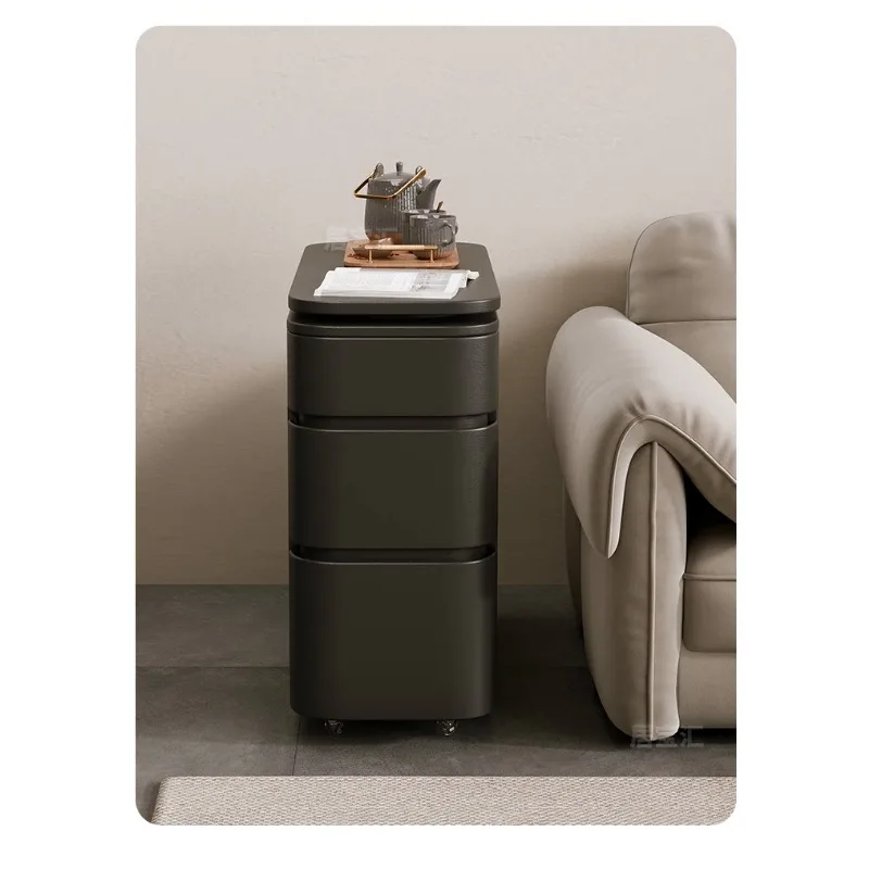 Sofa side cabinet, tea table, movable trolley, ultra-narrow household