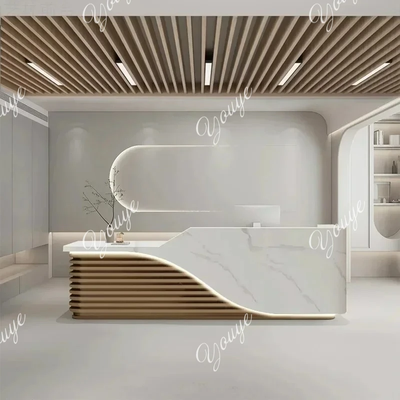 

Стойка регистрации отеля компании, салон красоты, магазин, кассовый аппарат для выпечки краски, китайский барный стол, стойка Bancone