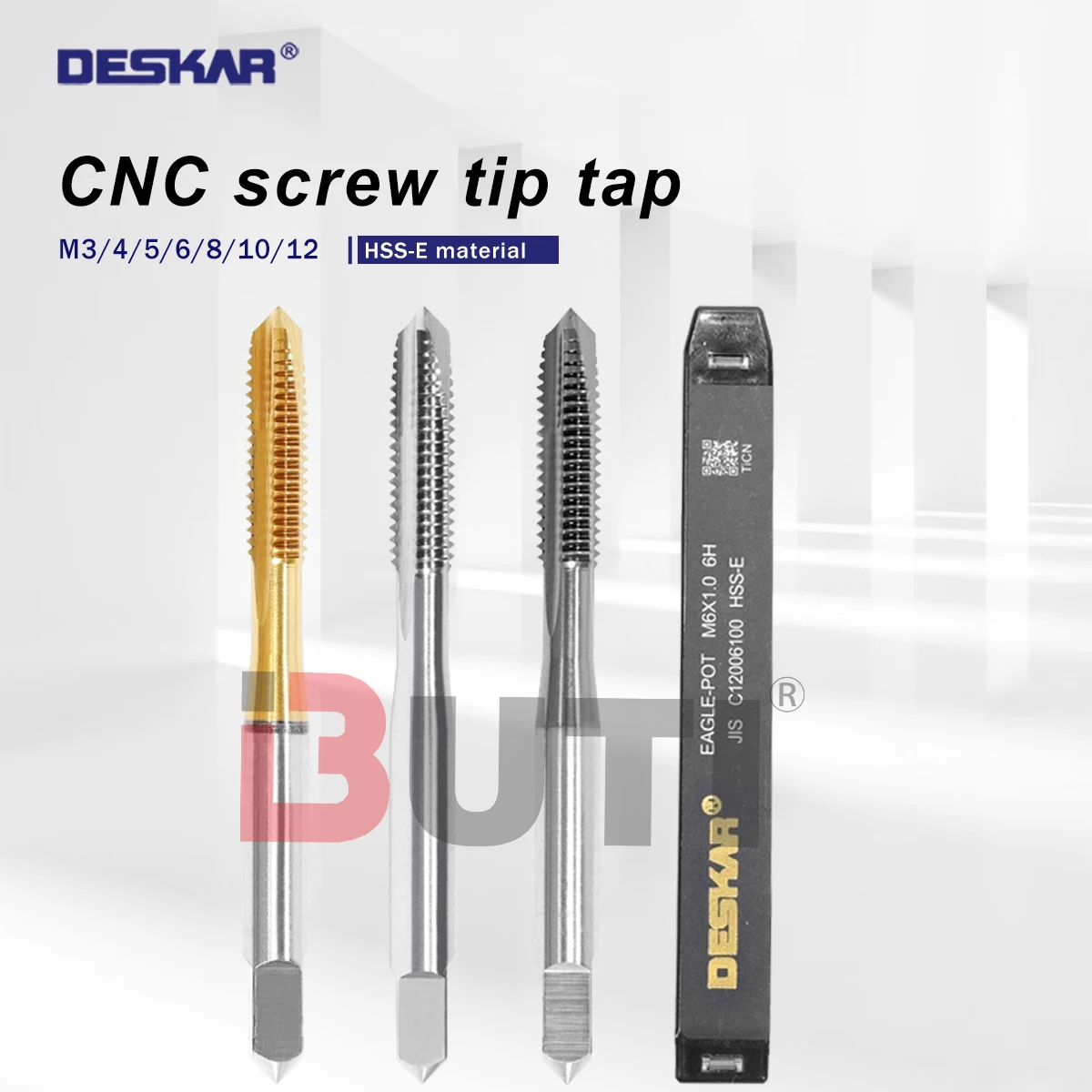 

DESKAR CNC lathe M3/M4/M5/M6/M8/M10/M12 Numerical Control Snail Tip Tap Tip Straight Flute Drill Bit Tap For A Special Purpose