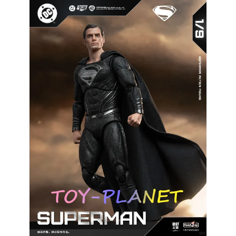 جديد وأصلي 1/9 Fondjoy Zack Snyder's Justice League إصدار سوبرمان الأسود 2.0 شخصيات الحركة البلاستيكية المشتركة المنقولة هدايا الأطفال اللعب #6
