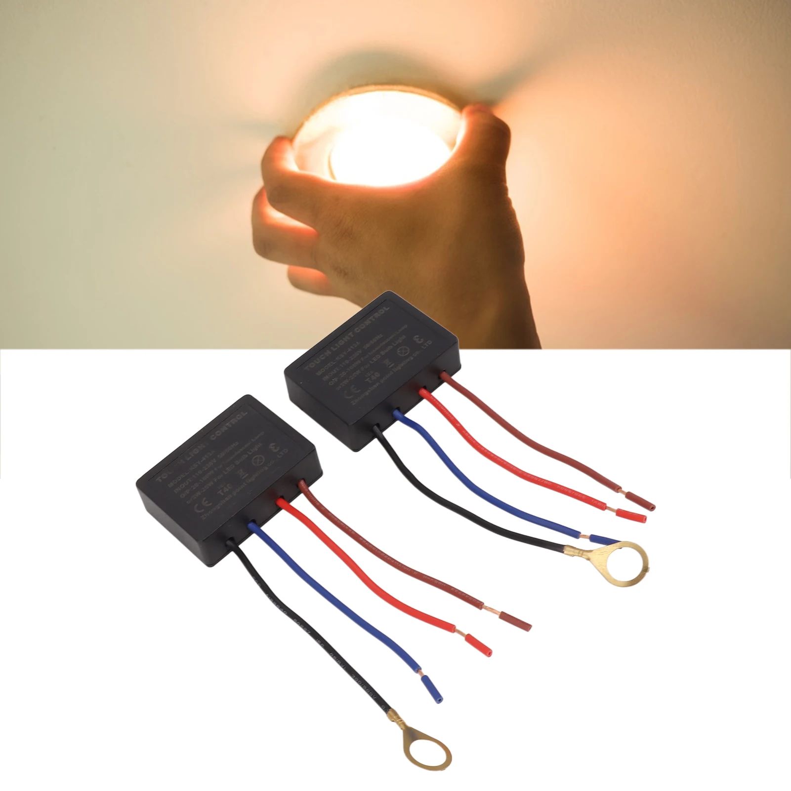3 Way Touch Sensor Dimmer Simple Installation Touch Lamp Control Module Incandescent Lamp 20‑100W  for Repairing Parts