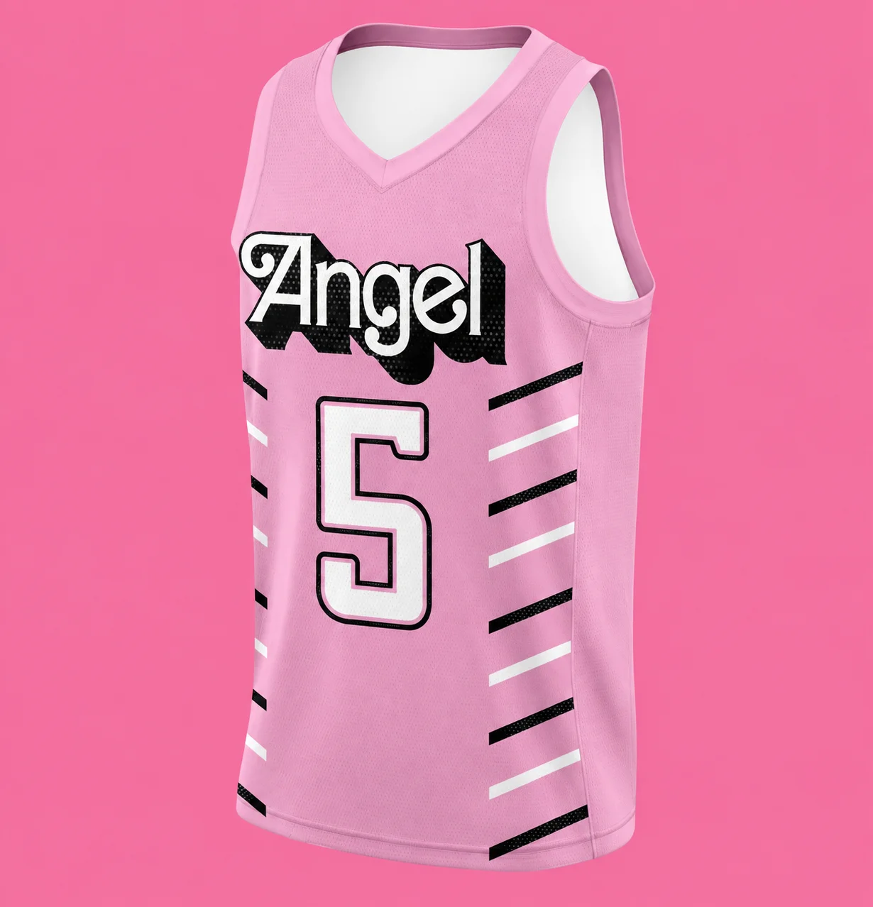 26/27 Men Women Kid Limited Shirt Pink Retro Basketball Jersey Vest Y2K Streetwear Sleeveless Tank Top Breathable Sports Uniform